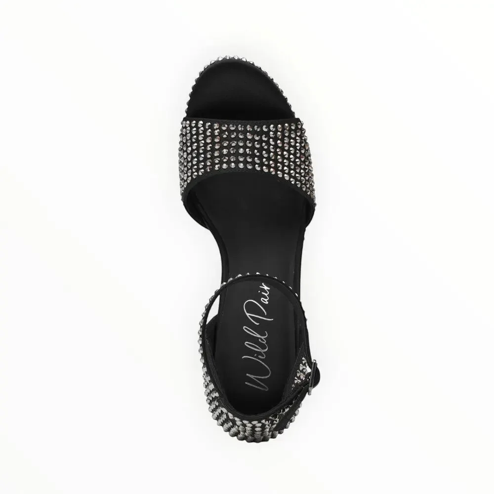 Wild Pair Embellished Platform Block Heel Sandals